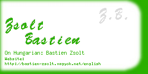 zsolt bastien business card